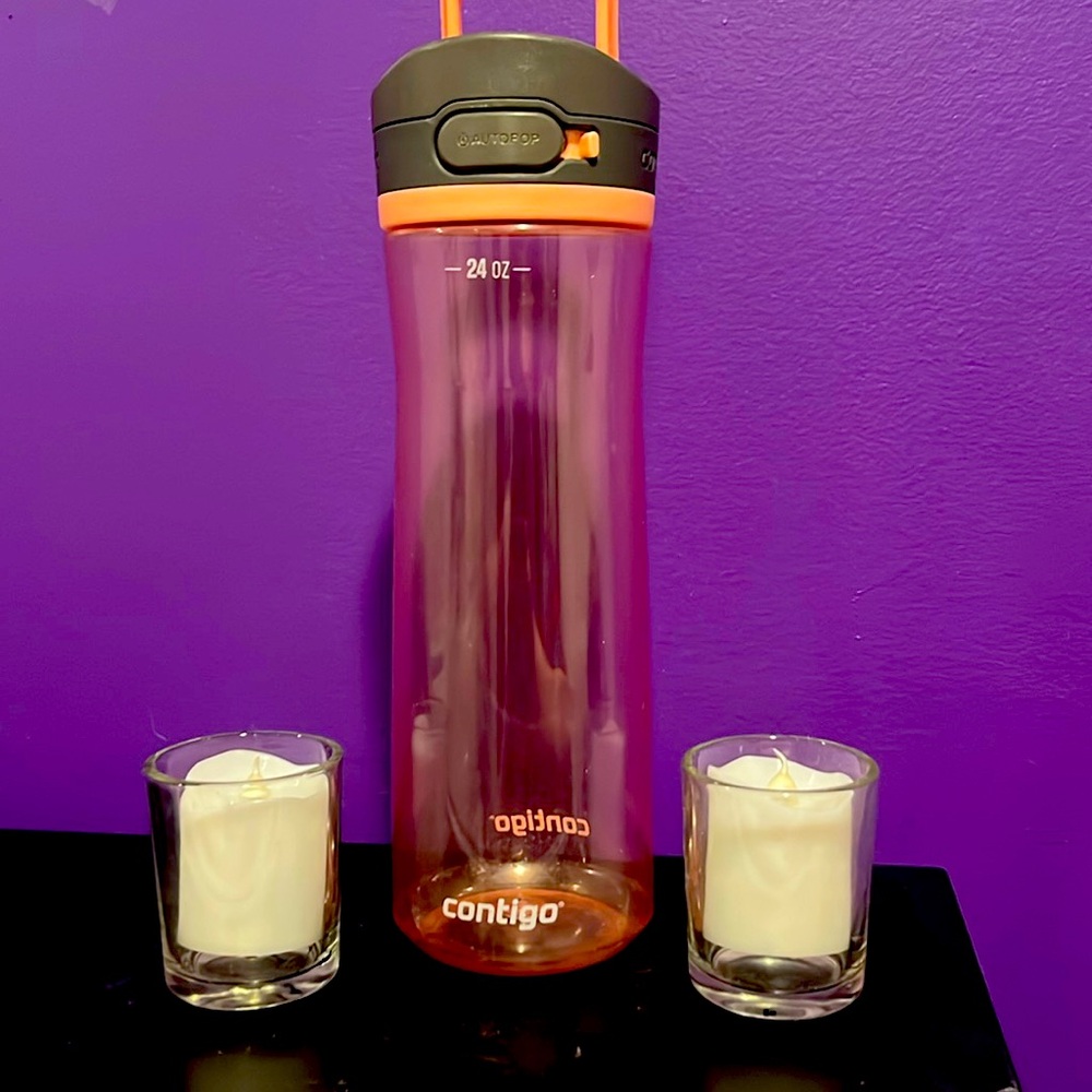 Pink Clear Waterbottle